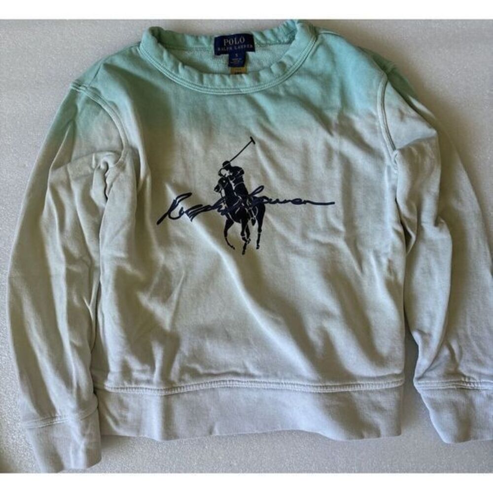 Polo Ralph Lauren Boys Ombre Graphic Logo Sweatshirt‎ Size 5